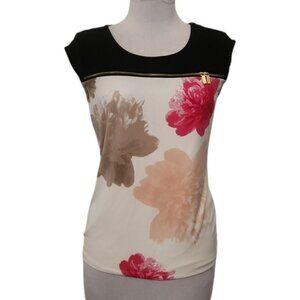 Calvin Klein Sleeveless Floral Top - Size XS